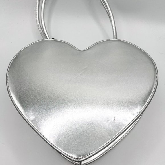 LOVE MOSCHINO Metallic Heart Top Handle Bag - Picture 2 of 6
